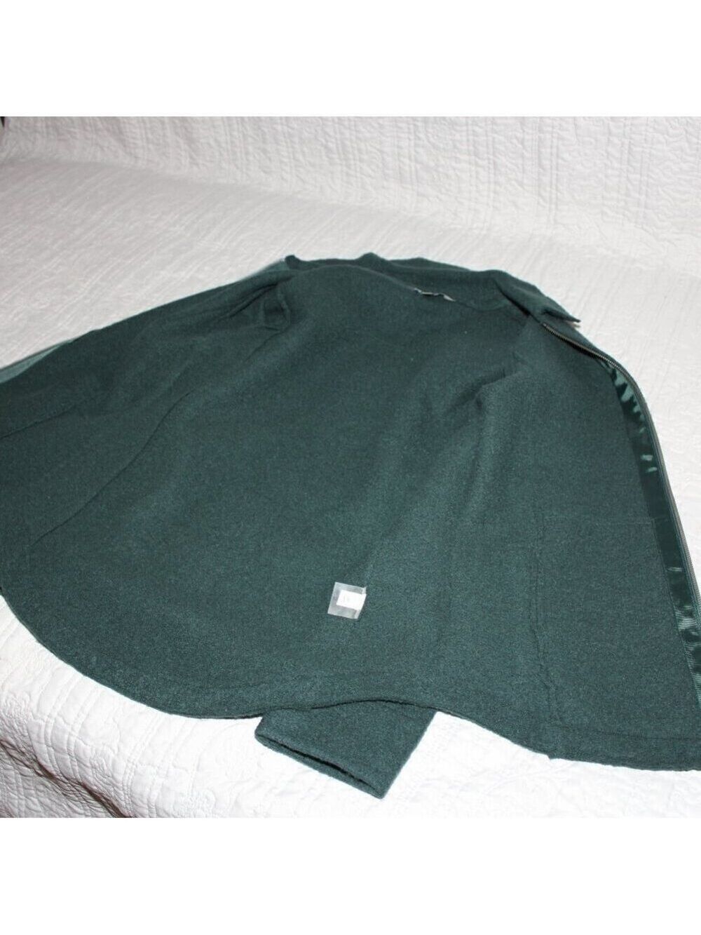 Title Nine Womens 100% Merino Wool Full Zip Jacket Size Small Teal Green - Picture 3 of 8